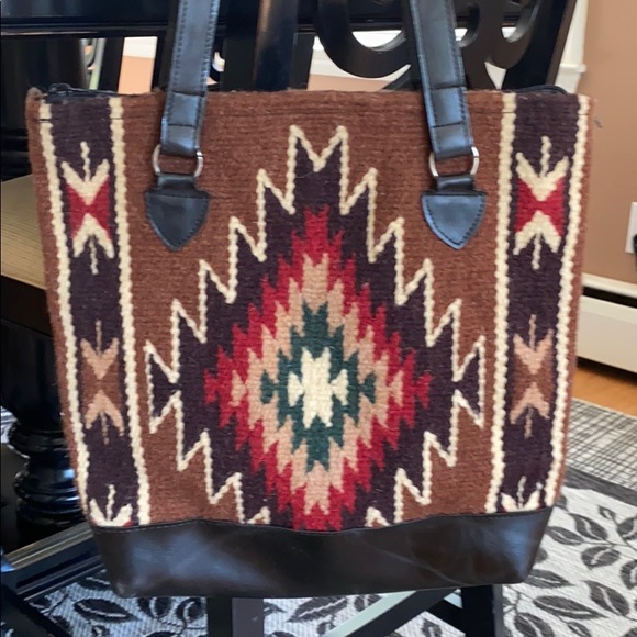 Handbags - Tapestry Aztec tote bag